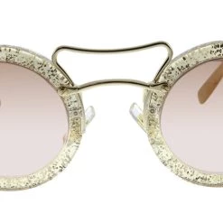 Best Sale ✨ women Miu Miu MU 02VS 155AD2 Round 👓 Sunglasses 😀