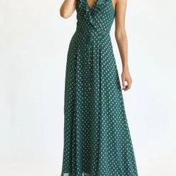 Top 10 🎁 Fate 👩 women Gold Foil Polka Dot Ruffle Neck Maxi 👗 Dress in Ash Teal 🤩 -Deals kerrick Store 1a576677bda64c4b962f59010839b7c1 7f4afd8d a121 4715 bcea a1173ed96f98 1080x