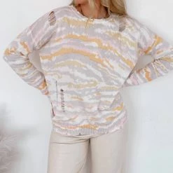Best reviews of 🔔 Fate 👩 women Angelique Animal Print Sweater in Pink Orange 🛒