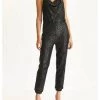 Best Pirce 🌟 Fate 👩 women Halter Neck Sequin Jumpsuit in Black 🎁