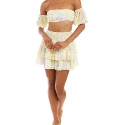 Hot Sale 🎁 women Kerrick 2pc Top & 👗 Skirt Set 😍