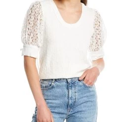 Top 10 ✔️ women FATE Lace Sleeve Top 👏