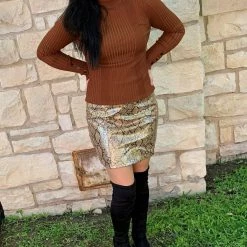 Cheapest 🎉 Fate 👩 women Leather 👗 Skirt in Snake Print 🌟