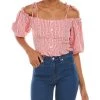 Budget 😉 women Kerrick Off-The-Shoulder Crop Top ⭐