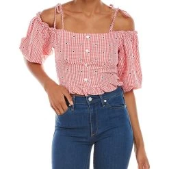 Budget 😉 women Kerrick Off-The-Shoulder Crop Top ⭐