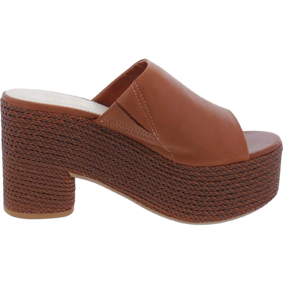 Deals 😉 Sarto Franco Sarto Coco 👩 Womens Leather Slip On Platform 🩴 Sandals 🔔 2 Deals 😉 Sarto Franco Sarto Coco 👩 Womens Leather Slip On Platform 🩴 Sandals 🔔 - Image 2