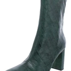 Cheap 😉 Sarto Franco Sarto BINNIE 👩 Womens Leather Block 👠 Heels Mid-Calf 🥾 Boots 🤩