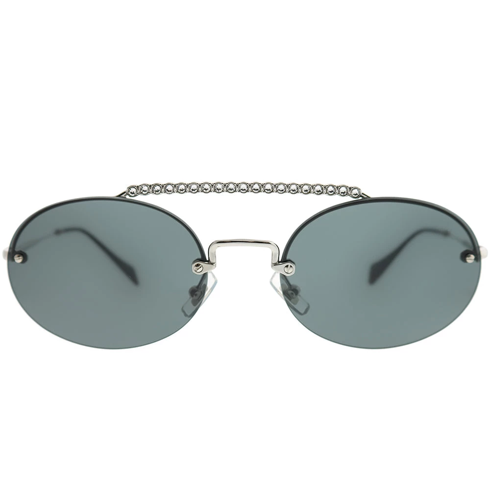 Brand new 😀 Miu Miu MU 60TS 1BC1A1 👩 Womens Oval 👓 Sunglasses 😉 2 Brand new 😀 Miu Miu MU 60TS 1BC1A1 👩 Womens Oval 👓 Sunglasses 😉 - Image 2