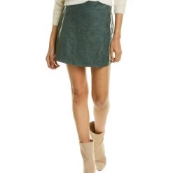 Budget 🔔 women Kerrick Faux Wrap Stretch Mini 👗 Skirt ✔️