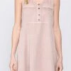 Best deal 🎉 Fate 👩 women Washed Sleeveless Tencel 👗 Dress in Washed Rose 🧨