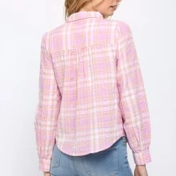 Cheapest 🎁 Fate 👩 women Colette Plaid Button Down 👚 Shirt in Pink Multi 🎁 -Deals kerrick Store ce57b09b1d9f4e2b99481ad5dff96b36 cb4862a8 cd25 44a5 9c90 b8aad2242a90 1080x