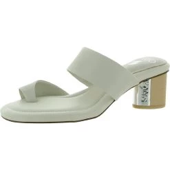 New 👏 Sarto Franco Sarto Goldie 👩 Womens Leather Slide 👠 Heels 🔔