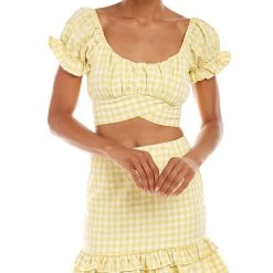 Coupon 🥰 women Kerrick Crop Top 😀