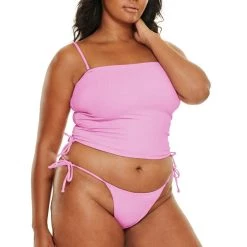 Outlet 😀 JMP The Label 👩 women Bali Tie Side 👙 Bikini Bottom - Blushing Pink 🔔