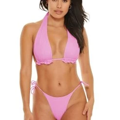 Buy 😉 JMP The Label 👩 women St. Tropez High Apex Ruffle Triangle Top - Blushing Pink 🎉 -Deals kerrick Store 2ce2ce7d55fe4587a1e4bfb0dc0f4936 1080x