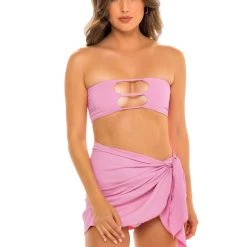 Hot Sale 🧨 JMP The Label 👩 women Vegas Strappy Cut Out Bandeau 👙 Bikini Top - Blushing Pink 🧨 -Deals kerrick Store 6a8c22f4b1d94dffae4febe902893785 1080x