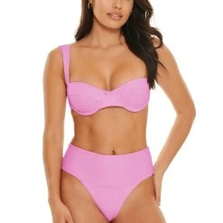 Coupon 👏 JMP The Label 👩 women Monterey Full Coverage 👙 Bikini Bottom - Blushing Pink 👍